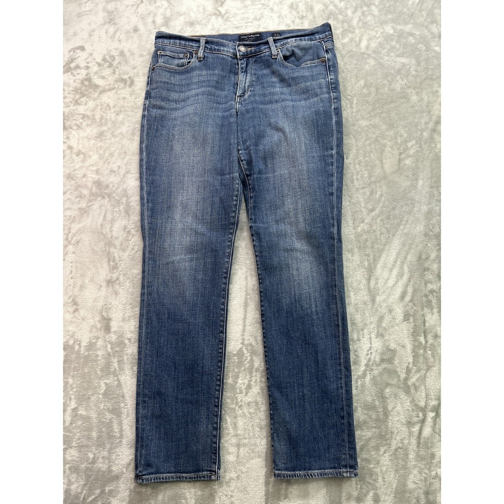 Lucky Brand Jeans Womens 10/30 Regular Blue Mid Rise Straight Sweet Whisker Fade
